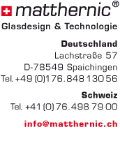 anschrift Matthernic Glasdesign und Technologie  Schwarz- & Weisstne